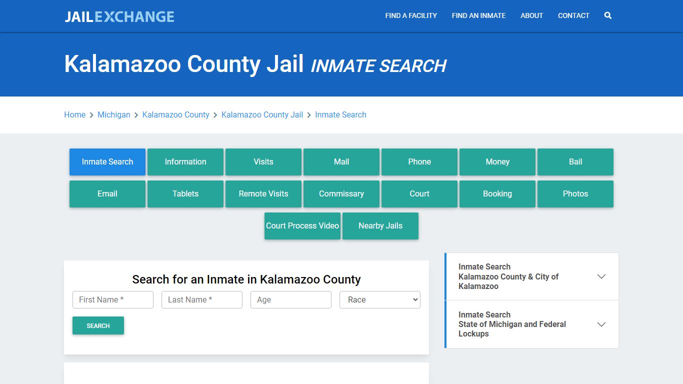 Kalamazoo County Jail, MI Inmate Search: Roster & Mugshots